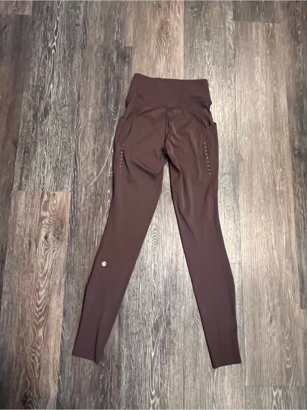 lululemon athletica women’s Brown High-Rise Leggings with Side Pockets